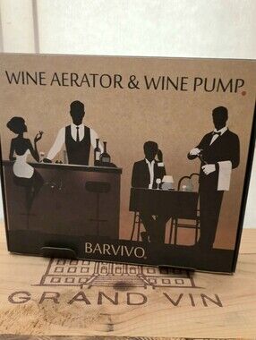 Wine Aerator and Vacuum Saver Pump With 2 Stoppers - By Barvivo